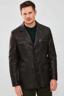 Men's Leather Blazers